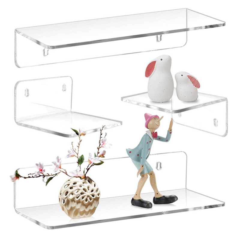 L形有機(jī)玻璃展架，掛墻式亞克力展示架